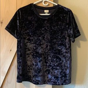 A new day (Target) velvet top.
